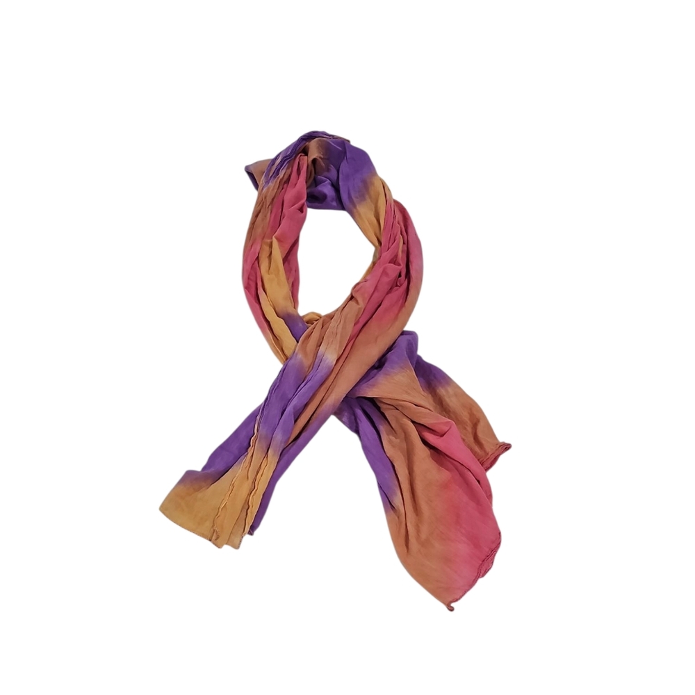 Collectif 100% Cotton Scarf  Made In India GUC 70" X 38"